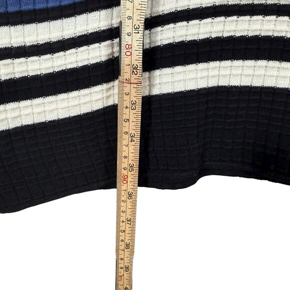 Free People Giget Stripe Knit Dress Multicolor Cotton Blend Retro Boho | Small - Picture 8 of 10